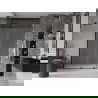 Mexen Velar плъзгащи се душ врати 140 см, мраз, черно - 871-140-000-31-70