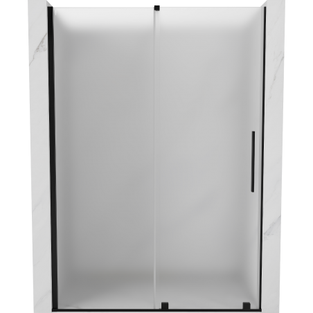 Mexen Velar плъзгаща се врата за душ 160 cm, матирано, черно - 871-160-000-31-70