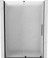 Mexen Velar плъзгаща се врата за душ 160 cm, матирано, черно - 871-160-000-31-70