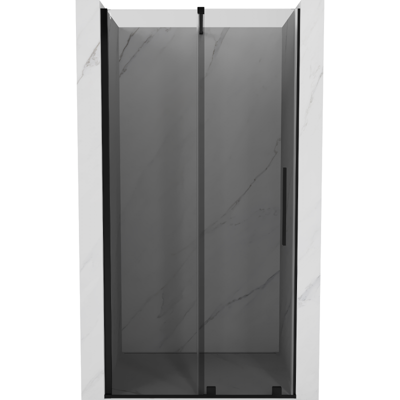 Mexen Velar плъзгащи се душ врати 90 cm, графит, черни - 871-090-000-41-70