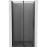 Mexen Velar плъзгащи се душ врати 90 cm, графит, черни - 871-090-000-41-70