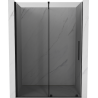 Mexen Velar плъзгаща се душ врата 140 cm, графит, черно - 871-140-000-41-70