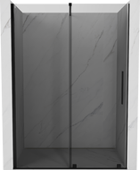 Mexen Velar плъзгаща се душ врата 140 cm, графит, черно - 871-140-000-41-70