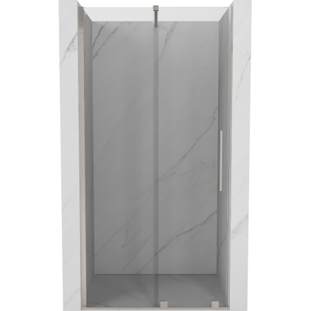 Mexen Velar плъзгащи се душ врати 90 cm, прозрачни, Очетван никел - 871-090-000-01-97