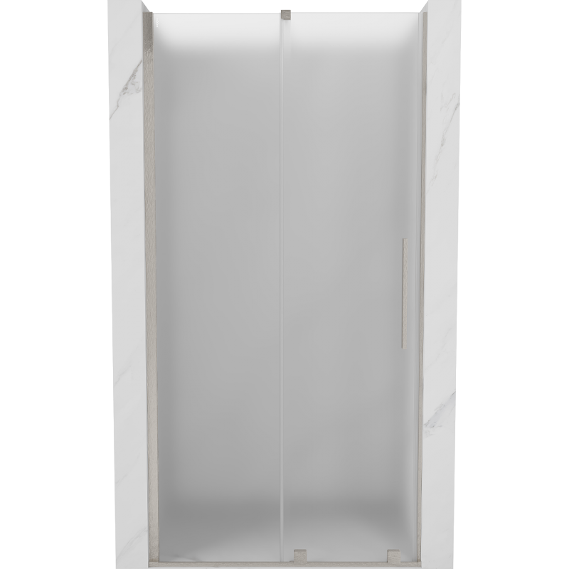 Mexen Velar плъзгащи се душ врати 90 cm, матиран, четкан никел - 871-090-000-31-97