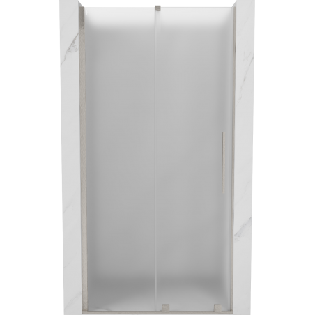 Mexen Velar плъзгащи се душ врати 90 cm, матиран, четкан никел - 871-090-000-31-97