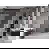 Mexen Velar плъзгаща се душ врата 140 см, скреж, четкан никел - 871-140-000-31-97