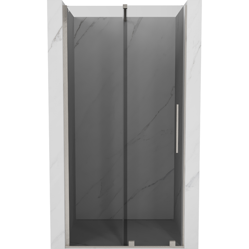 Mexen Velar плъзгащи душ врати 110 см, графит, четка никел - 871-110-000-41-97