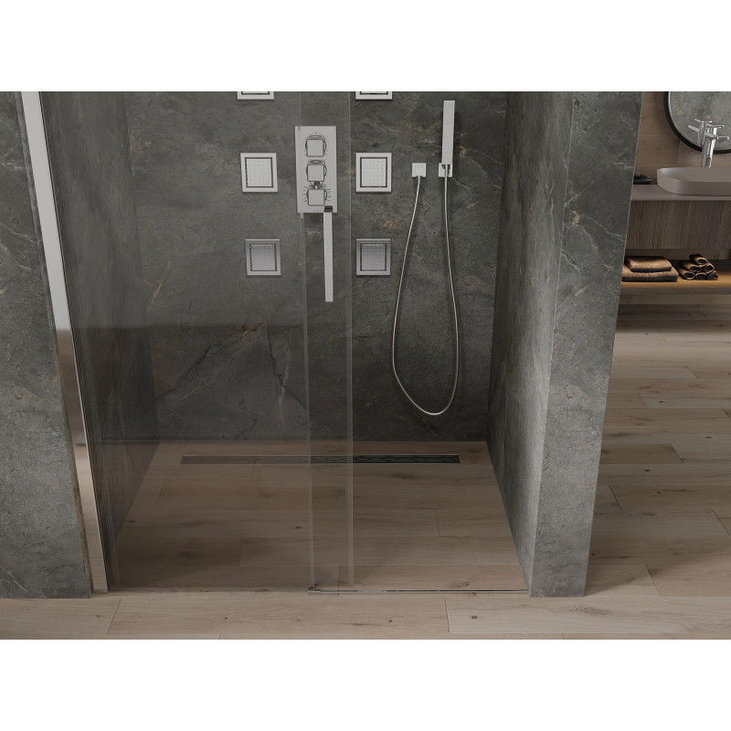 Mexen Omega плъзгаща се душ кабина 160 см, прозрачна, хром - 825-160-000-01-00