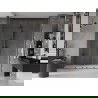 Mexen Velar Duo плъзгащи се душ врати 180 см, прозрачни, gun metal - 871-180-000-02-95