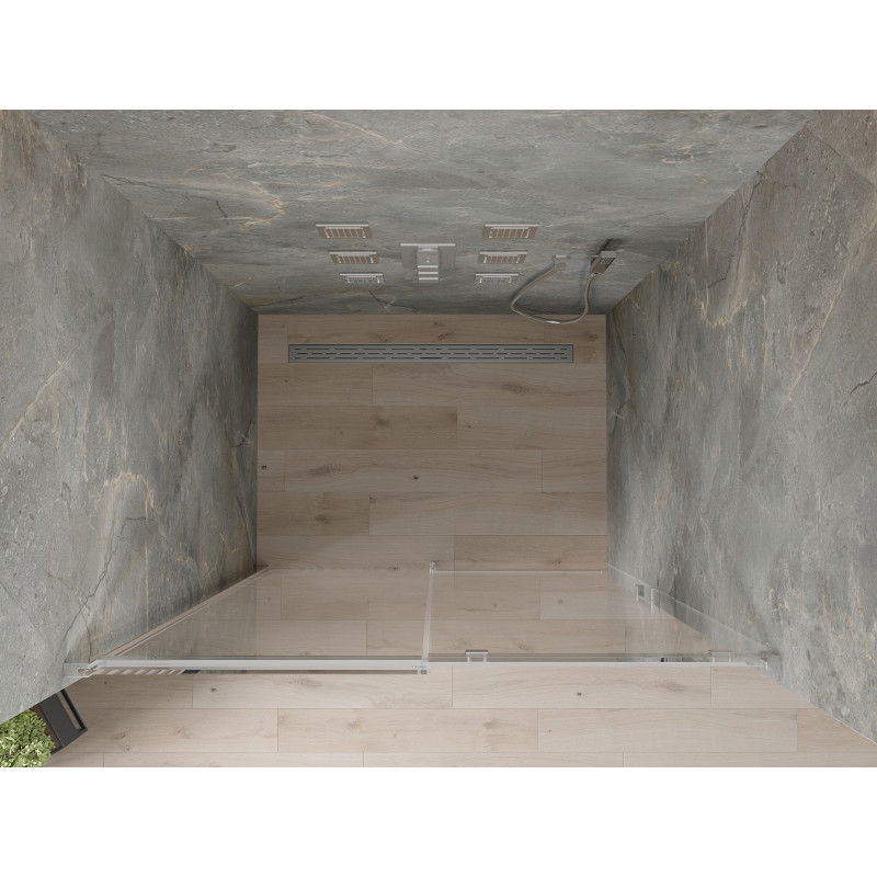 Mexen Omega плъзгаща се душ врата 140 см, прозрачна, хром - 825-140-000-01-00