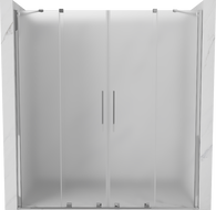 Mexen Velar Duo плъзгащи се душ врати 180 см, матирано, хром - 871-180-000-32-01