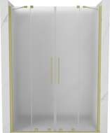 Mexen Velar Duo плъзгаща врата за душ 140 cm, матирано стъкло, златно матово - 871-140-000-32-55