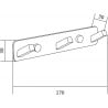 Mexen многофункционален закачалка за кърпи, черен - 709173-70