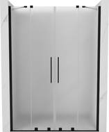 Mexen Velar Duo плъзгащи се душ врати 160 см, матирани, черни - 871-160-000-32-70