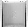 Mexen Velar Duo плъзгащи се душ врати 170 cm, матирано, черно - 871-170-000-32-70