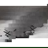 Mexen Velar Duo плъзгащи врати за душ 150 см, матирани, gun metal - 871-150-000-32-95
