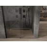 Mexen Omega душови врати, плъзгащи се 110 см, прозрачни, черни - 825-110-000-70-00