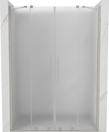 Mexen Velar Duo стъклени плъзгащи се врати за душ 160 см, матирано стъкло, четкан никел - 871-160-000-32-97