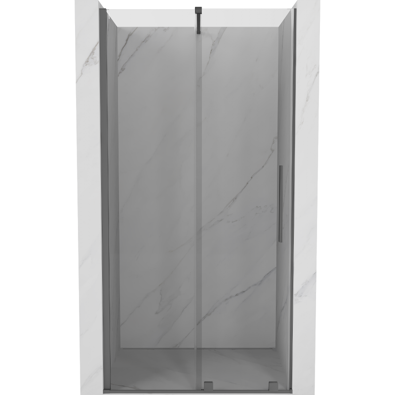 Mexen Velar плъзгащи се душ врати 90 см, прозрачни, gun metal - 871-090-000-01-95