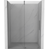 Mexen Velar плъзгащи душ врати 160 см, прозрачни, gun metal - 871-160-000-01-95