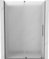 Mexen Velar плъзгащи се душ врати 140 cm, матирано стъкло, gun metal - 871-140-000-31-95