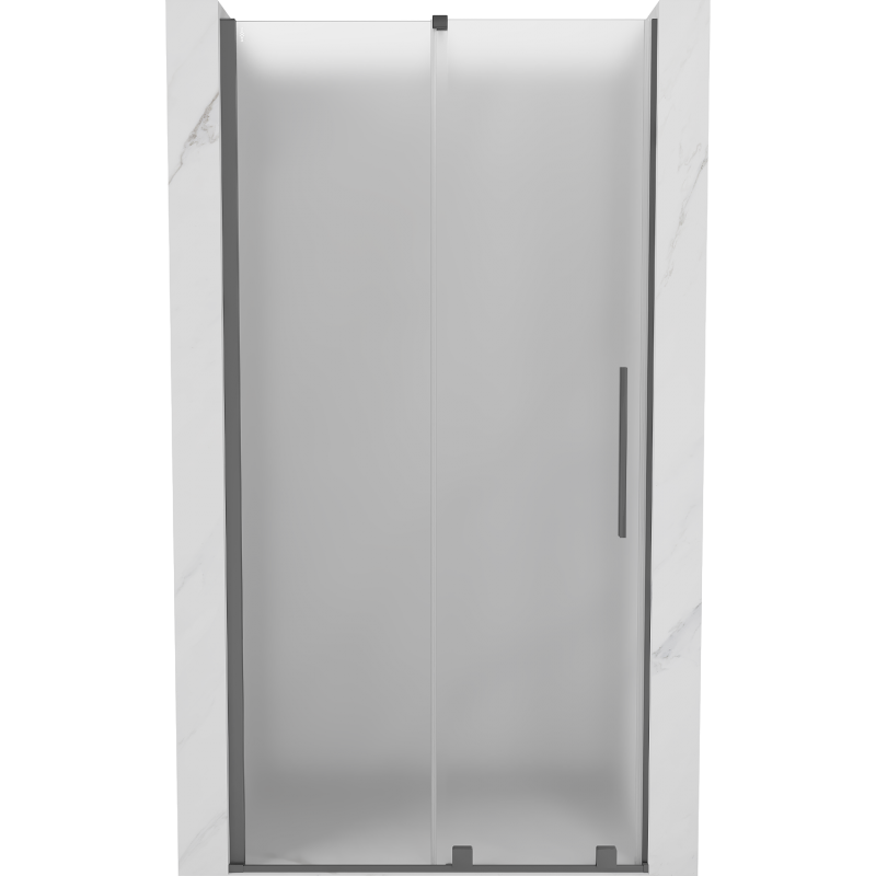 Mexen Velar плъзгащи се душ врати 100 см, матирано, gun metal - 871-100-000-31-95