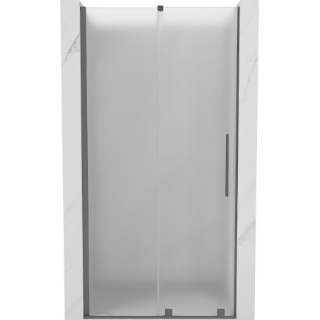 Mexen Velar плъзгащи се душ врати 100 см, матирано, gun metal - 871-100-000-31-95