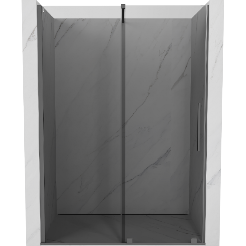Mexen Velar плъзгащи се душ врати 130 см, графит, gun metal - 871-130-000-41-95