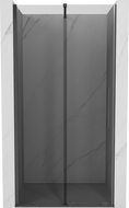 Mexen Velar плъзгаща се душ врата 100 см, графит, четка gun gray - 871-100-000-41-66