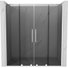 Mexen Velar Duo плъзгащи се душ врати 180 см, графит, бяло - 871-180-000-42-20