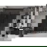 Mexen Velar Duo двусекционни плъзгащи врати за душ 180 cm, графит, черни - 871-180-000-42-70