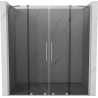Mexen Velar Duo плъзгащи се душ врати 170 см, графит, четкан никел - 871-170-000-42-97