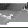 Mexen Velar L плъзгащи се душ врати 120 cm, прозрачни, бели - 871-120-003-01-20