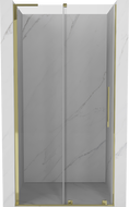 Mexen Velar L плъзгаща се душ врата 110 cm, прозрачна, златна - 871-110-003-01-50