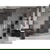 Mexen Velar L плъзгащи се душ врати 120 cm, прозрачни, пистолетно сиво четка - 871-120-003-01-66