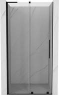 Mexen Velar L плъзгаща се душ врата 120 см, прозрачна, черна - 871-120-003-01-70