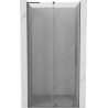 Mexen Velar L плъзгащи се душ врати 110 см, прозрачни, Gun Metal - 871-110-003-01-95