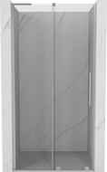 Mexen Velar L плъзгащи се душ врати 110 см, прозрачни, матов никел - 871-110-003-01-97