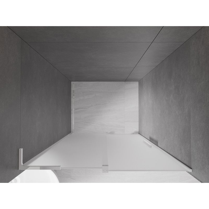 Mexen Velar L плъзгащи се душ врати 90 см, мраз, хром - 871-090-003-31-01