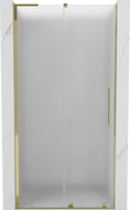 Mexen Velar L плъзгащи се душ врати 120 cm, матирани, златни - 871-120-003-31-50