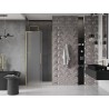 Mexen Velar L плъзгащи се душ врати 90 см, матирано, златно четкано - 871-090-003-31-55