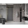 Mexen Velar L плъзгащи се душ врати 90 см, матирано, златно четкано - 871-090-003-31-55