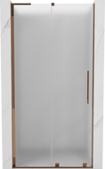 Mexen Velar L плъзгащи се душови врати 100 cm, матирани, розово злато - 871-100-003-31-60