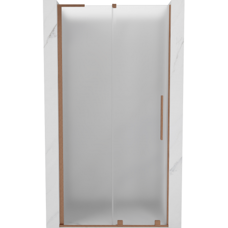 Mexen Velar L плъзгащи се душ врати 110 cm, матиран, четкана мед - 871-110-003-31-65