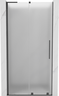 Mexen Velar L плъзгащи се душ врати 90 см, матирано, четкано gun gray - 871-090-003-31-66