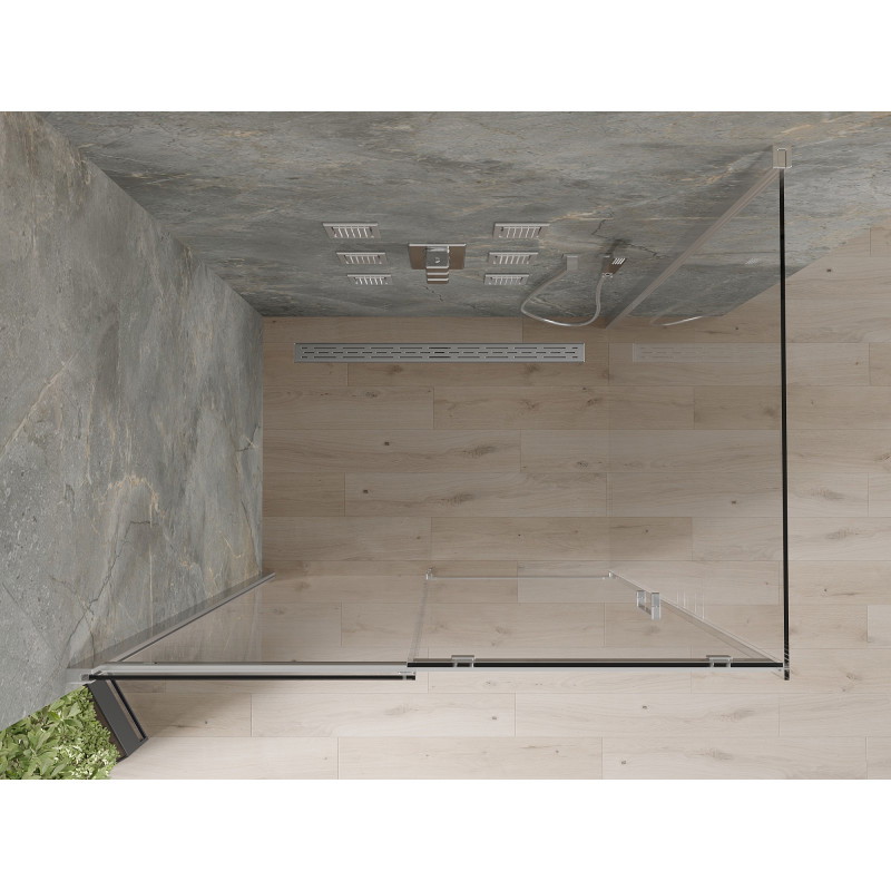 Mexen Omega разтегателна душ кабина 120 x 80 см, прозрачна, хром - 825-120-080-01-00