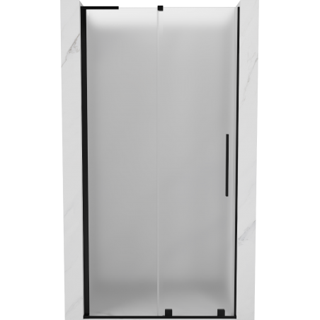 Mexen Velar L плъзгащи се душ врати 110 cm, мат, черни - 871-110-003-31-70