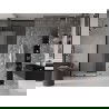 Mexen Velar L плъзгащи се душ врати 100 см, мразовит, черни - 871-100-003-31-70