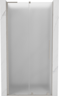 Mexen Velar L плъзгащи се душ врати 90 см, матирано стъкло, полиран никел - 871-090-003-31-97